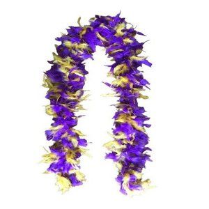 Feather Boa~Purple and Gold Boa with Matching Tinsel~LSU Boa~Tigers Boa